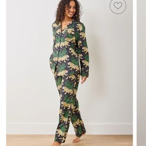 Printfresh Bagheera Long Lounge Pajama Set Women's Size M